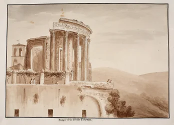 Le Temple de la Sibylle Tiburtine, 1833
